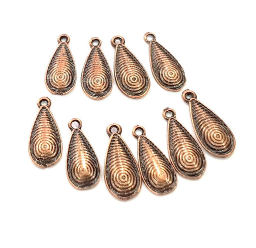 20 Antique Copper Charm Antique Copper Plated Charm (18x7mm) G8920