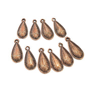 20 Antique Copper Charm Antique Copper Plated Charm (18x7mm) G8920