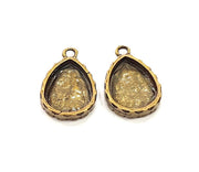 6 Antique Bronze Pendant Blank inlay Blank Mosaic Blank Resin Blank Bezel Base Setting Mountings Antique Bronze Plated (34x26mm) G8927