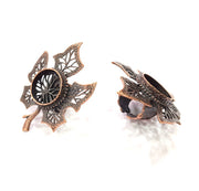 Copper Ring Blank inlay Ring Blank Mosaic Ring Bezel Base Settings Cabochon Mountings (20mm blank ) Antique Copper Plated Brass G14997