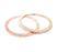 Rose Gold Circle Charms Rose Gold Plated Connectors (58 mm)  G8937