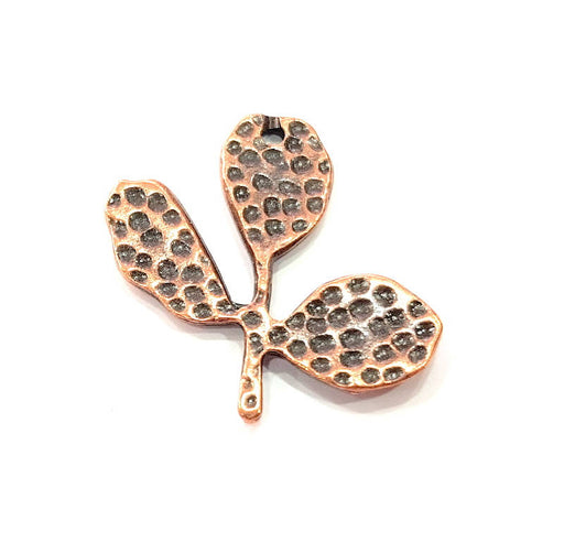 2 Antique Copper Pendant Antique Copper Plated Pendant (36x36mm) G8944