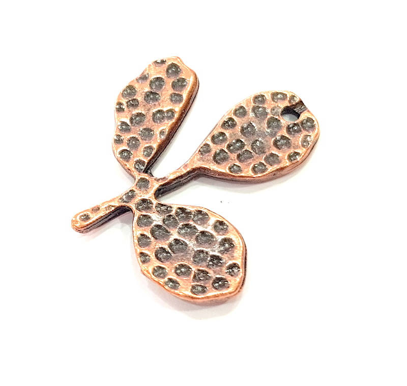 2 Antique Copper Pendant Antique Copper Plated Pendant (36x36mm) G8944