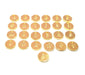 Alphabet Letter Charms Gold Alphabet Charms 10mm , Gold Plated Charms G9575