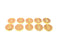 Number Charms Gold Number Charms 10mm , Gold Plated Charms G9577