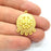 2 Gold Earrin Findings Gold Charm Gold Plated Charms  (28x21mm)  G9617