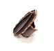 Copper Ring Blank inlay Ring Blank Mosaic Ring Bezel Base Settings Cabochon Mountings (33x10mm blank ) Antique Copper Plated Brass G8984