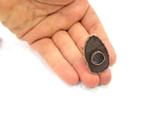 Copper Ring Blank inlay Ring Blank Mosaic Ring Bezel Base Settings Cabochon Mountings (10mm blank ) Antique Copper Plated Brass G8988