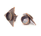 Copper Ring Blank inlay Ring Blank Mosaic Ring Bezel Base Settings Cabochon Mountings (20mm blank ) Antique Copper Plated Brass G8992