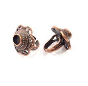 Copper Ring Blank inlay Ring Blank Mosaic Ring Bezel Base Settings Cabochon Mountings (10mm blank ) Antique Copper Plated Brass G9003
