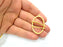 2 Gold Charm Gold Plated Charms (41x30mm)  G9653