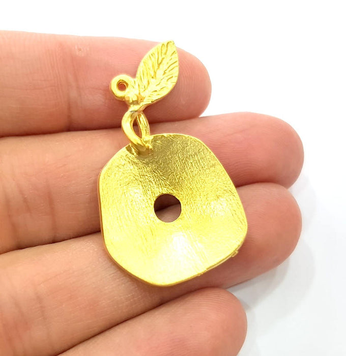 Gold Charm Gold Plated Charms (39x23mm)  G9654