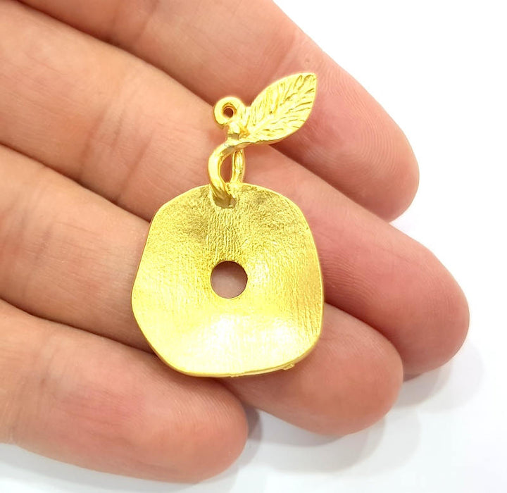 Gold Charm Gold Plated Charms (39x23mm)  G9654