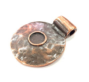 Antique Copper Pendant Antique Copper Plated Pendant (55x43mm) G9655
