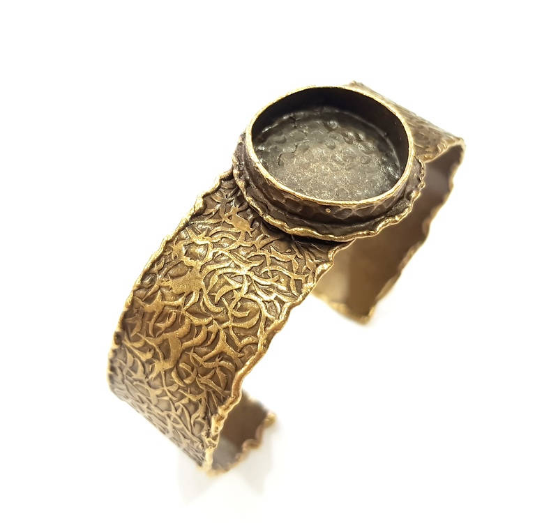 Bangle Blanks Antique Bronze Bracelet Blanks Cuff Blanks Adjustable Bracelet Blank Antique Bronze Plated Brass (20mm Blanks) G9690