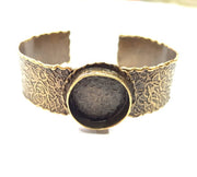 Bangle Blanks Antique Bronze Bracelet Blanks Cuff Blanks Adjustable Bracelet Blank Antique Bronze Plated Brass (20mm Blanks) G9690