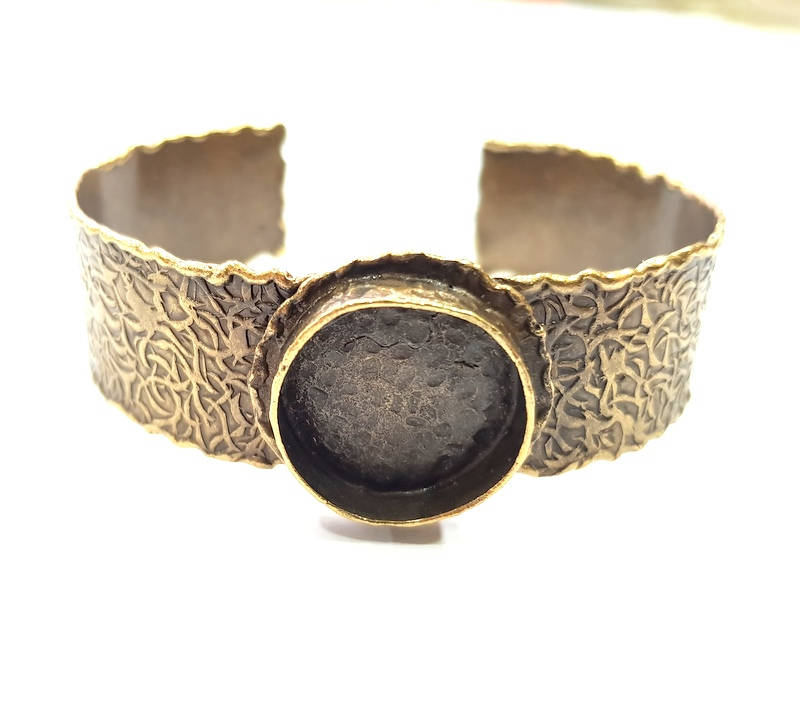 Bangle Blanks Antique Bronze Bracelet Blanks Cuff Blanks Adjustable Bracelet Blank Antique Bronze Plated Brass (20mm Blanks) G9690