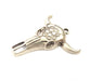 Ox Head Skull Pendant Silver Pendant Antique Silver Plated Pendant (52x44mm) G9022