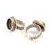 Silver Ring Setting Blank Resin Ring Cabochon Base inlay Ring Mounting Adjustable Ring Base Bezel (14mm)Antique Silver Plated Brass G9852
