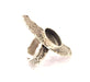 Silver Ring Setting Resin Ring Blank Cabochon Base inlay Ring Mounting Adjustable Ring Base Bezel (14mm)Antique Silver Plated Brass G9640