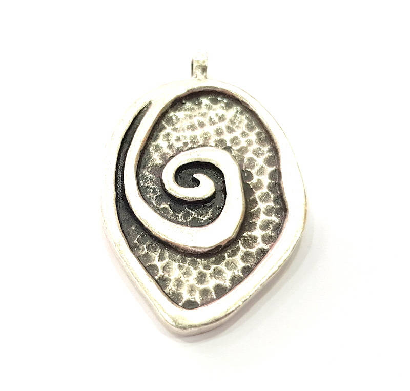 Silver Pendant Antique Silver Plated Pendants (52x32mm)  G9123