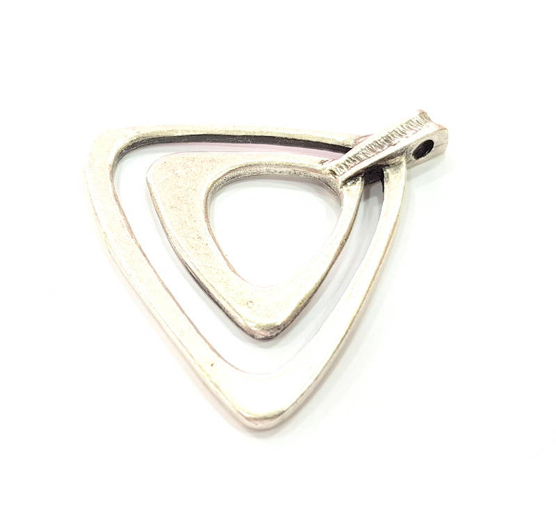 Silver Pendant Antique Silver Plated Pendants (52x52mm)  G9126