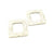 2 Square Pendant Hammered Square Connector Pendant Antique Silver Plated Geometric Pendants (31mm) G9130