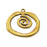 Spiral Pendant Antique Bronze Plated Pendant ( 52x53mm) G14056