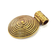 Antique Bronze Pendant Antique Bronze Plated Pendant ( 57x41mm) G17439