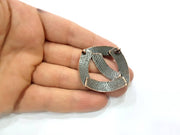 2 Antique Copper Charm Antique Copper Plated Charm (40x40mm) G9791