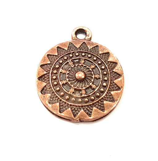 6 Copper Charm Antique Copper Charm Antique Copper Plated Charm (20mm) G9792