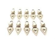 20 Silver Charms Antique Silver Plated Charms (23x9mm) G9802