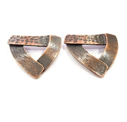 2 Antique Copper Charm Antique Copper Plated Connector (36x32mm) G9808