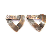2 Antique Copper Charm Antique Copper Plated Connector (36x32mm) G9808
