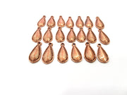 20 Drop Charm Antique Copper Charm Antique Copper Plated Charm (17x7mm) G9824