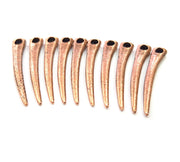10 Antique Copper Charm Antique Copper Plated Charm (36x6mm) G9825