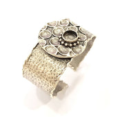 Silver Bracelet Blanks Bangle Blanks Cuff Blanks Adjustable Hammered Bracelet Blank Antique Silver Plated Brass (10mm Blanks ) G9165