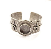 Silver Bracelet Blanks Bangle Blanks Cuff Blanks Adjustable Hammered Bracelet Blank Antique Silver Plated Brass (19mm Blanks ) G9168
