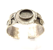 Silver Bracelet Blanks Bangle Blanks Cuff Blanks Adjustable Hammered Bracelet Blank Antique Silver Plated Brass (19mm Blanks ) G9168