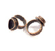 Copper Ring Settings inlay Ring Blank Mosaic Ring Bezel Base Cabochon Mountings (14x10mm blank ) Antique Copper Plated Brass G9174