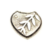 Leaf Charms Antique Silver Plated Charms (38x39mm) G9892