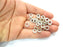20 Silver Rondelle Beads Antique Silver Plated Beads 10mm  G9897