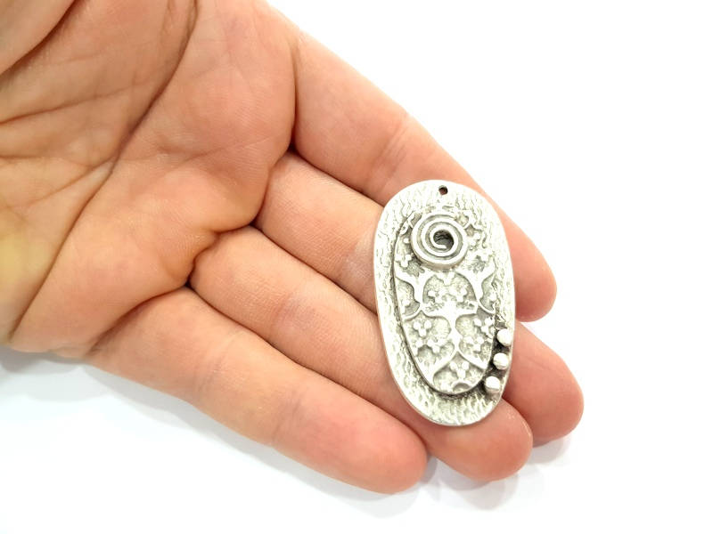 Silver Charms Antique Silver Plated Charms (51x28mm) G9899