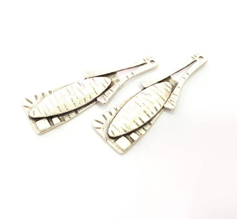 Silver Charms Antique Silver Plated Charms (64x18mm) G9911