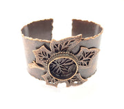 Copper Bracelet Blanks Bangle Blanks Cuff Blanks Adjustable Bracelet Blank Antique Copper Plated Brass (20mm Blanks ) G9178