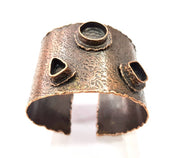 Copper Bracelet Blanks Bangle Blanks Cuff Blanks Adjustable Bracelet Blank Antique Copper Plated Brass (14mm 10mm 9x7mm Blanks ) G9179