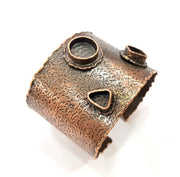 Copper Bracelet Blanks Bangle Blanks Cuff Blanks Adjustable Bracelet Blank Antique Copper Plated Brass (14mm 10mm 9x7mm Blanks ) G9179