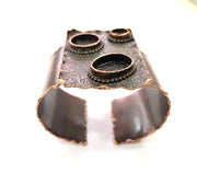 Copper Bracelet Blanks Bangle Blanks Cuff Blanks Adjustable Bracelet Blank Antique Copper Plated Brass (14mm 10mm 18x13mm Blanks ) G9180