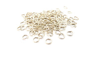 50 Silver Jumpring Antique Silver Plated Brass Strong jumpring ,Findings  (7 mm)  G15540