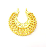 2 Gold Charm Gold Plated Charms  (38x36mm)  G9988